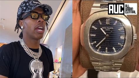 lil baby bought a fake watch|lil baby patek philippe watch.